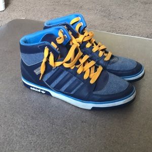 Navy Blue/ Yellow Adidas Shoes